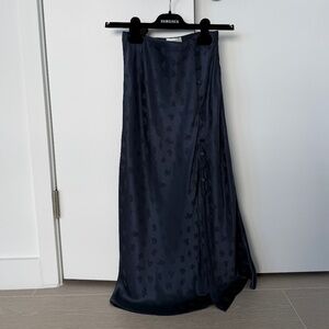 From Future Silk Skirt with Flower Print